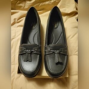 Clarks Ashland Bubble Black Loafers